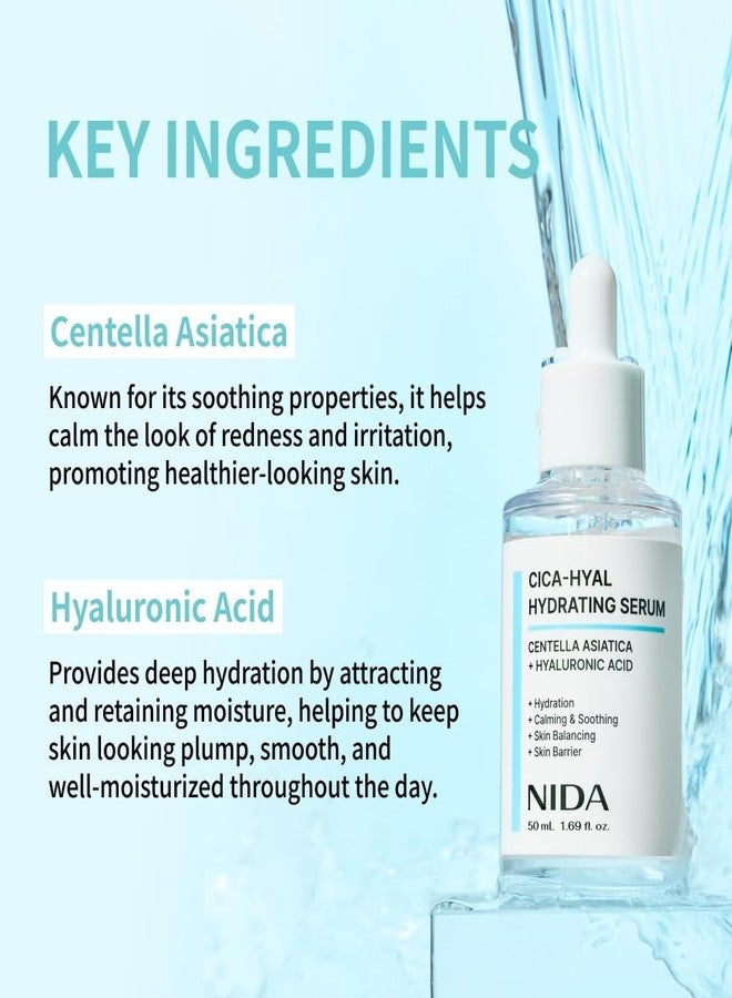 NIDA Centella Hydrating Serum | Centella Asiatica, Hyaluronic Acid | Hydration, Calming & Soothing, Skin Balancing, Skin Barrier | 1.69 fl. oz., 50ml (Updated) - Image 4
